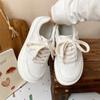 Кроссовки на толстой подошве, новые летние универсальные белые туфли, нишевые оригинальные одинаковые туфли-юбки для женщин