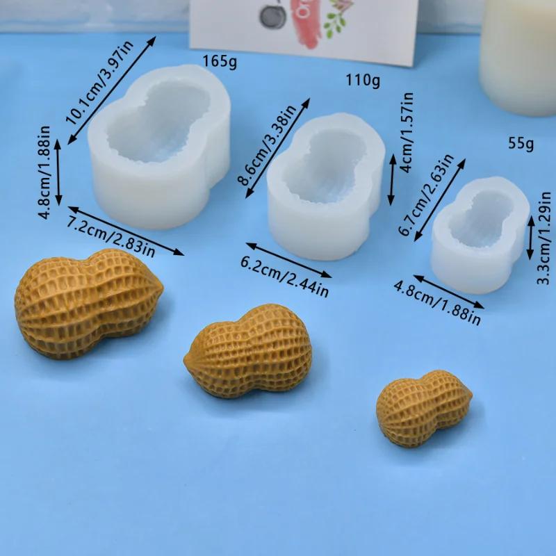 2026 Latest Models DIY Peanut Shaped Silicone Mold for Aromatherapy Gypsum And Epoxy Resin Handmade Plaster Decoration Mould