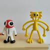 8 шт./комплект Радужные Друзья 6-10 см Мини-фигурка Игровой периферийный элемент Кукла Модель Украшение для торта Синий Зеленый Желтый
