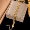 18K Gold Titanium Steel Bracelet - Women's Japanese Korean Fashion, Light Luxury, Non-Fading Jewelry