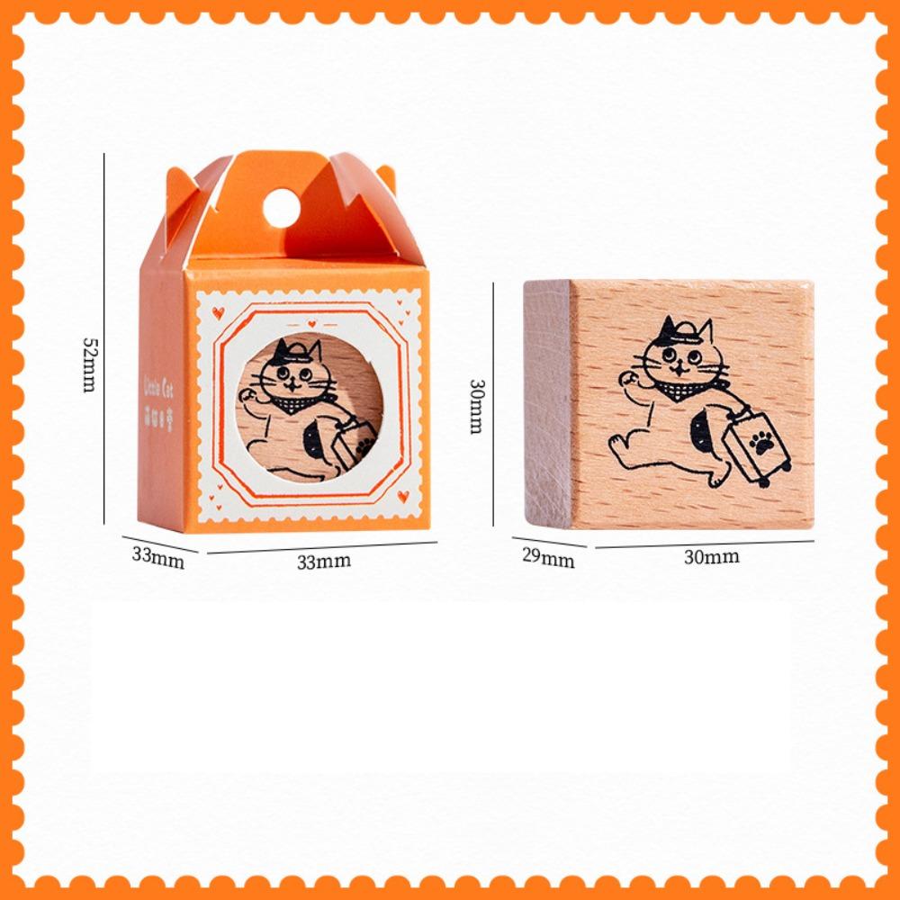 Artistic Style Wooden Rubber Stamps Journal Decoration Stamps  For DIY Card Photo Album Diary Decor