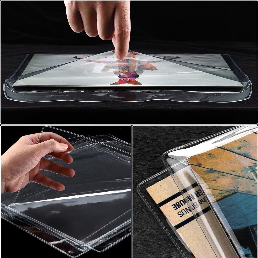 7/10/12 inch Vinyl Records Sleeve Resealable Vinyl Outer Sleeves Useful LP Record Cover  Record
