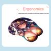 Sexy Mouse Pad Anime 3D Breast Mousepad Wrist Rest Silicone Creative Mouse Mat