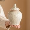 Рельефная банка для чая в виде кролика, креативная керамическая герметичная банка для общего декора, домашняя кухня, большая емкость для хранения чая, органайзер