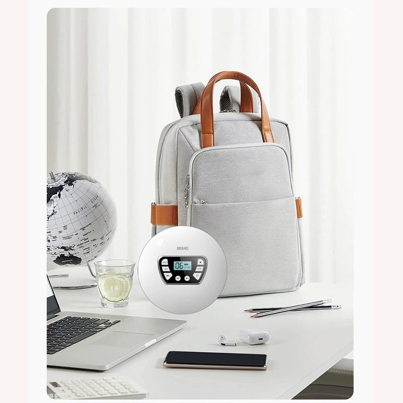 Convenient white and black two-color record player portable CD Walkman Smart Bluetooth player portable fetus machine