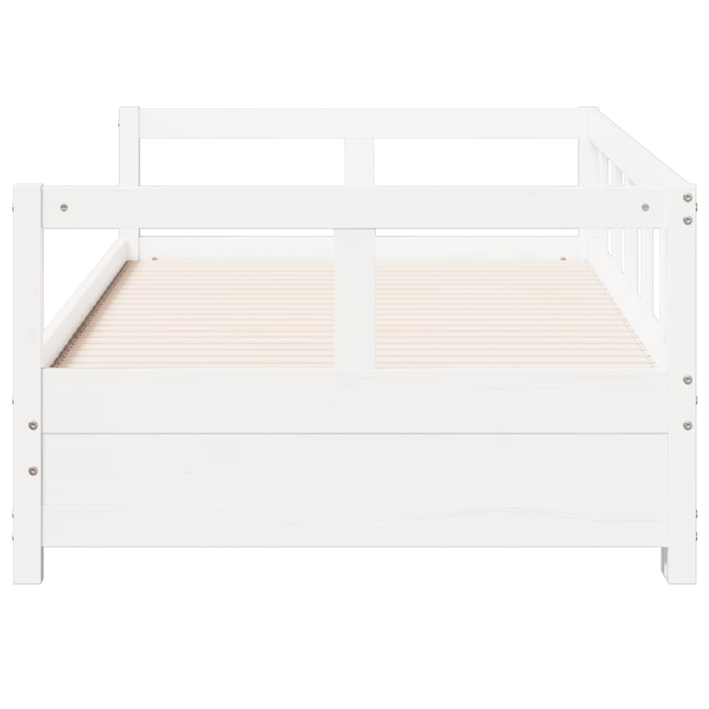Daybed without Mattress White 90x200 cm Solid Pine Wood