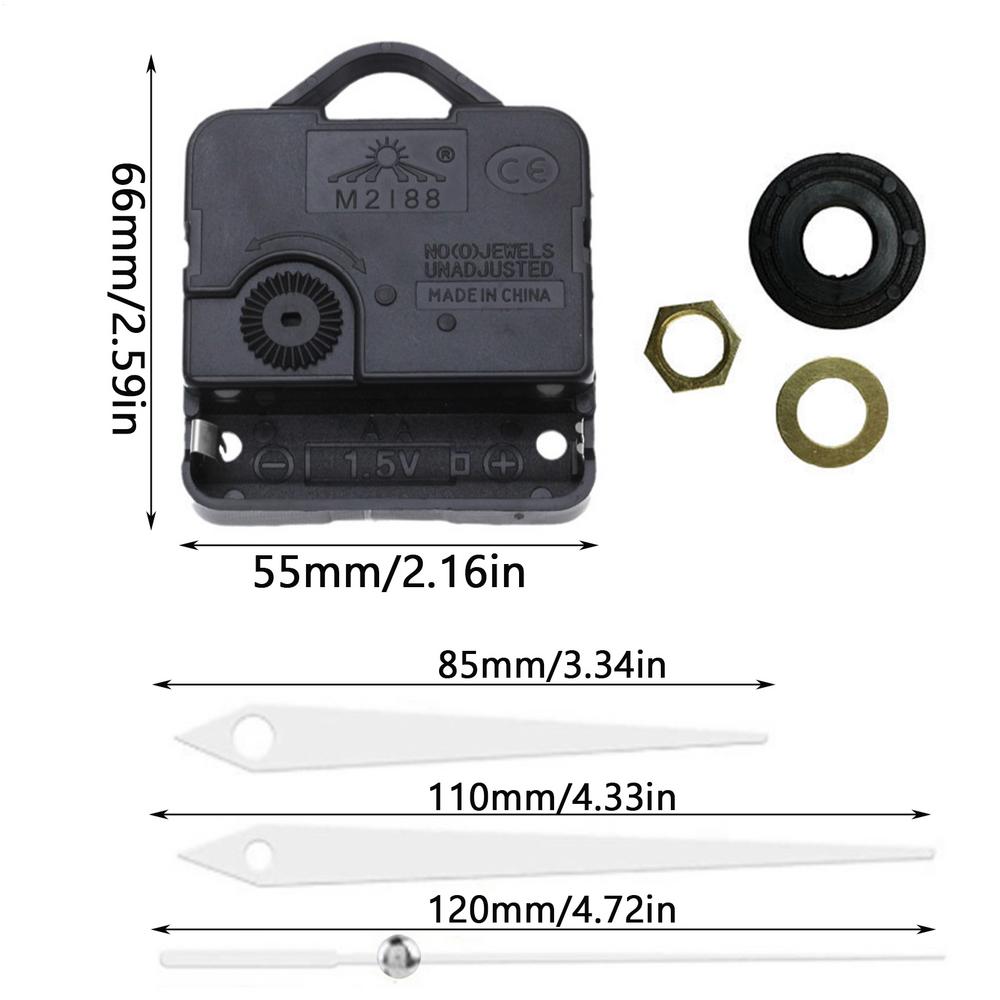 Часовой механизм Бесшумный механизм Машина Настенные стрелки Набор стрелок Часовой механизм Настольный Подвесной DIY Части для ремонта часов