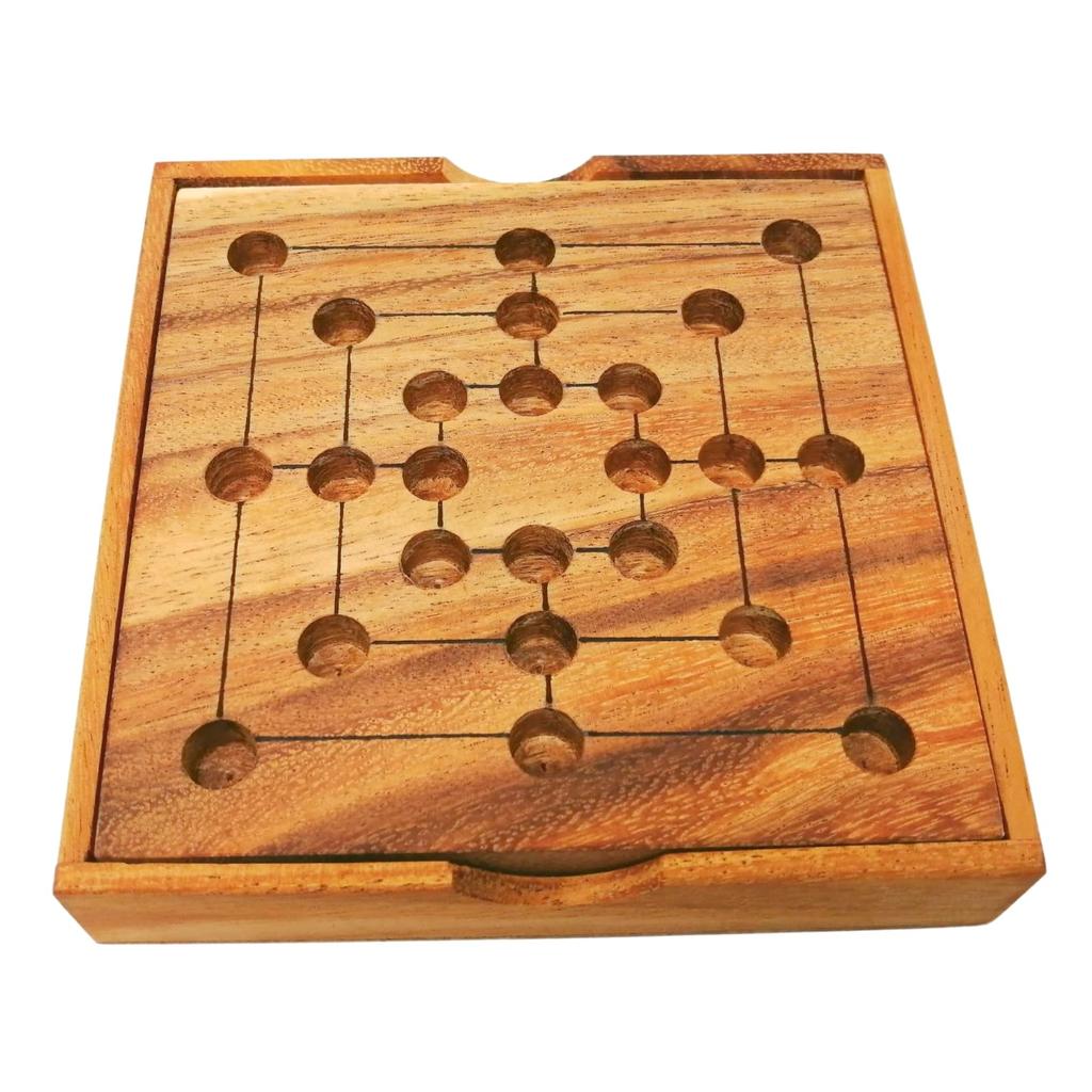 KINOKINO Nine Men's Morris Wooden Board Game