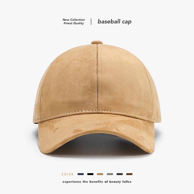 New Fashion Unisex Autumn Winter Blank Suede Baseball Cap Dad Hat Gorras Custom Logo Sports Caps