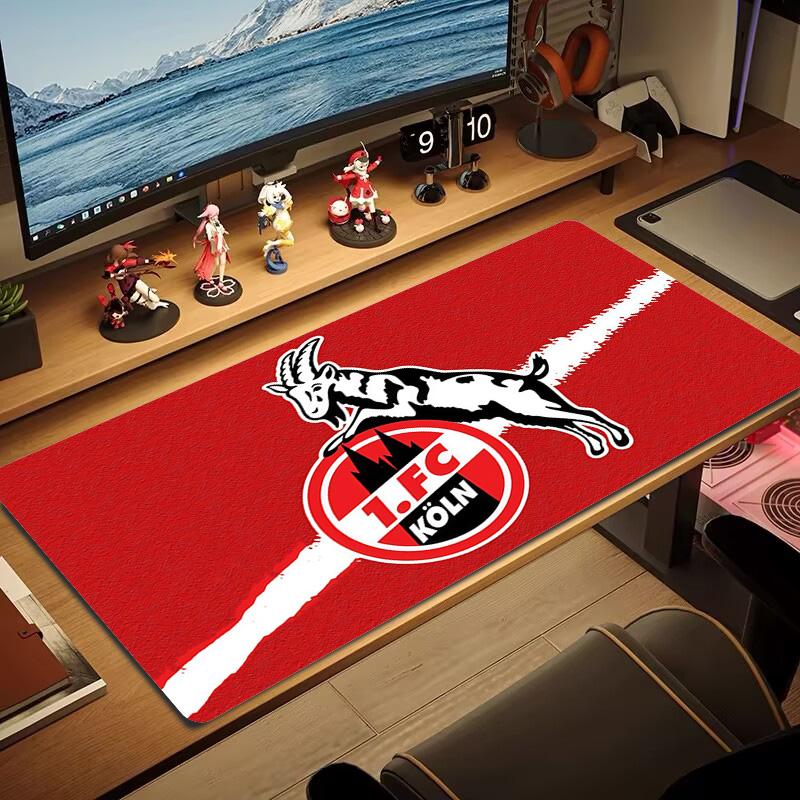 1. FC Köln Печать Подушка Нескользящий Ноутбук Планшет Большой Коврик для Мыши XXL Коврик Мини-ПК Игровой Коврик С Заблокированным Краем