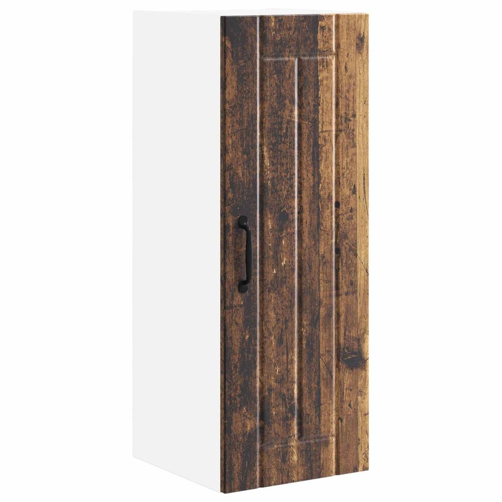 Wall Cabinet LUCCA Reclaimed Wood Look 30 x 31 x 80 cm Particleboard