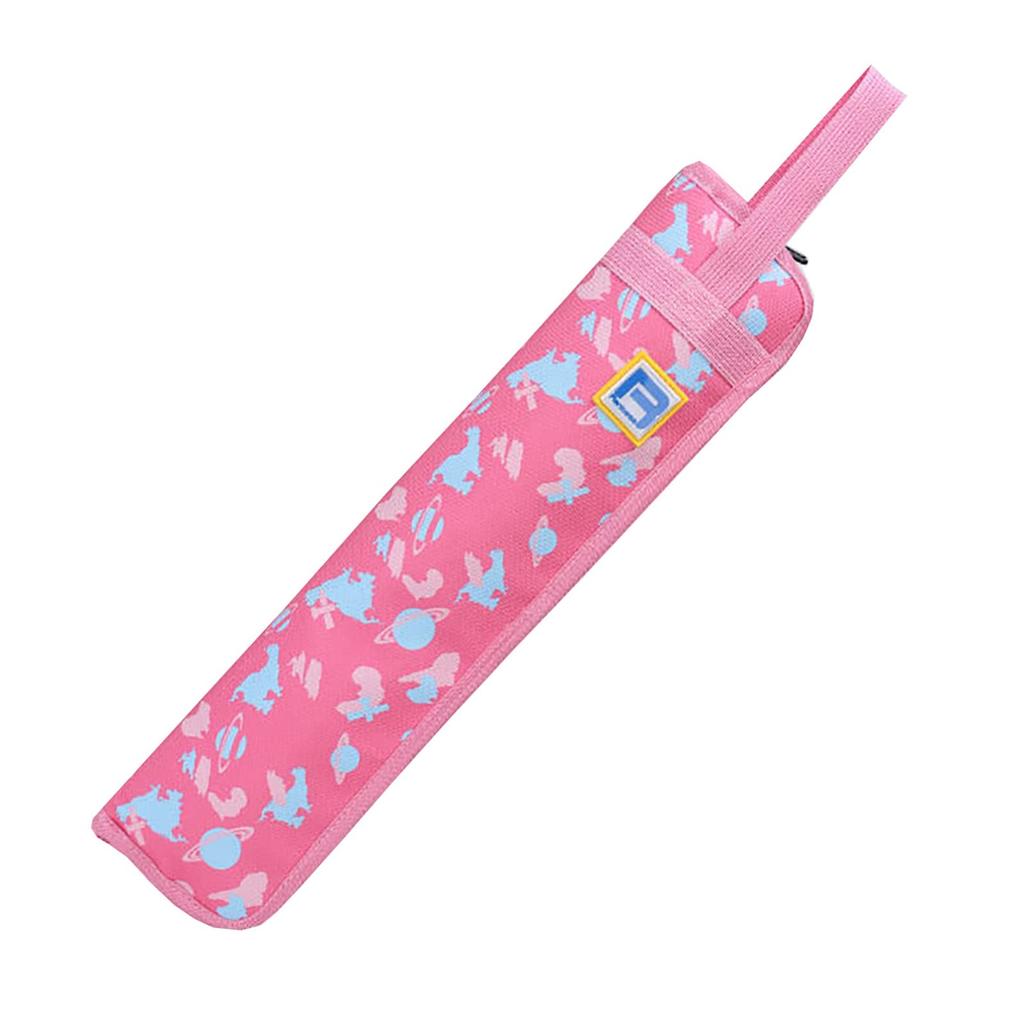 Сумка для барабанных палочек, компактный чехол с ручкой на молнии и плечевым ремнем (розовый)