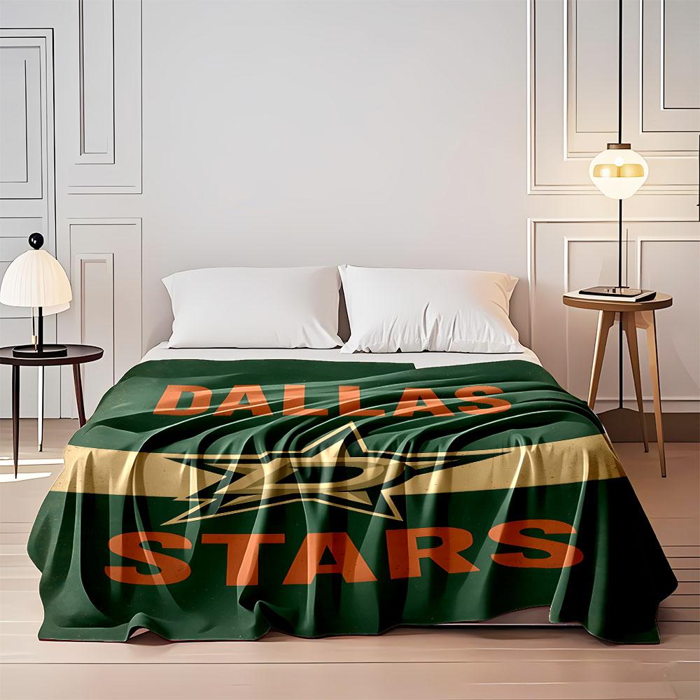 Dallas Stars Hockey Logo Blanket print blanket soft and cozy perfect for the living room bed sofa or a nap,gift