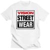Хлопковая мужская женская футболка Vision Street Wear Футболка Vision Street Wear Заготовки Винтажный летний топ Приталенные футболки для мужчин