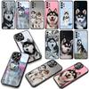 Cover Lovely Husky Dog Funny for Motorola Moto G04 G13 G14 G22 G23 G20 G32 G34 G35 G64 G82 G84 G53 G60 G72 E14 E15 E13 Case