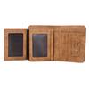 Мужской кошелек короткий ретро вертикальный кошелек