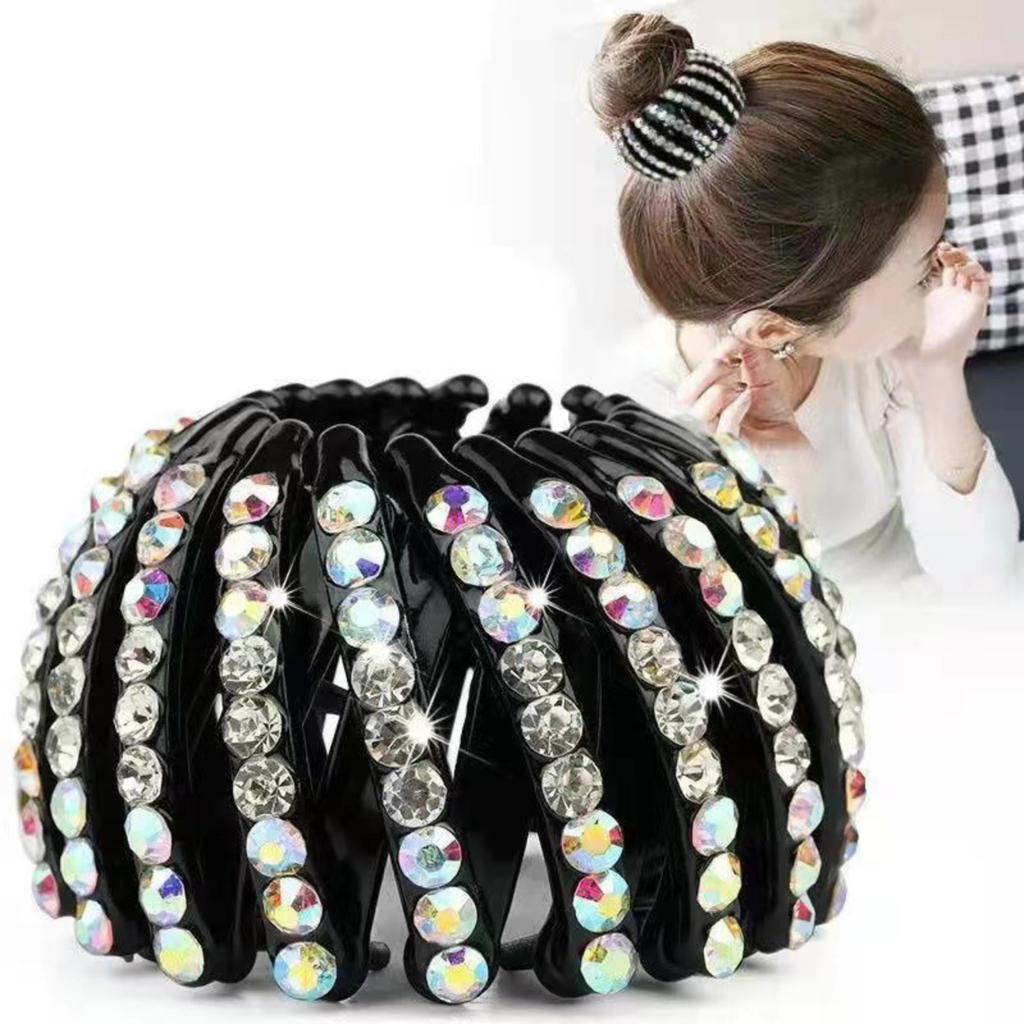 Versatile Shimmering Velvet Bird's Hairband Effortless Updo Accessory High Ponytail & Bun Hair Fixer Hair Accessory