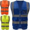 Строительный жилет с высокой степенью безопасности, светоотражающий светоотражающий жилет