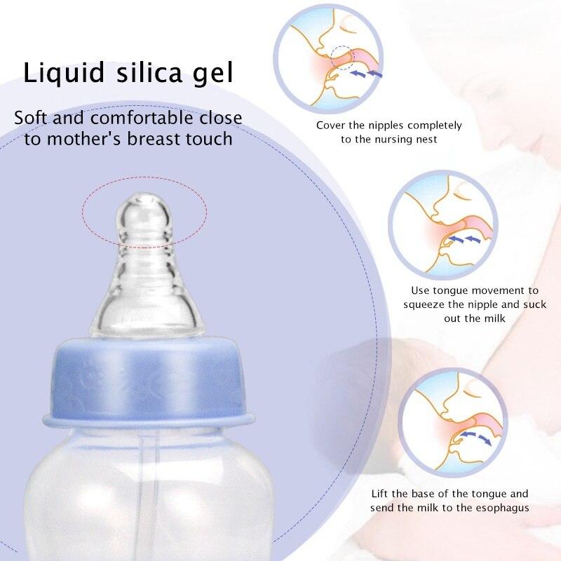 Детская бутылочка для кормления, детская бутылочка для воды, чашка стандартного калибра, молоко, питьевой сок, полипропиленовая бутылка с ручкой, 280 мл