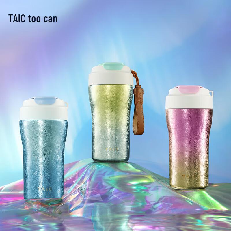 TAIC Титановая термокружка-стакан с трубочкой