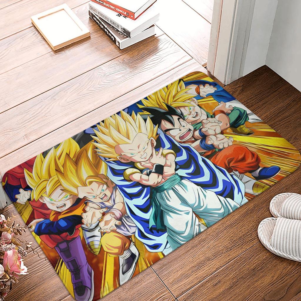 Goku Anime Dragon Ball Doormat Mat Anti-Slip Kitchen Bathroom Toilet Rug Carpet 40*60cm