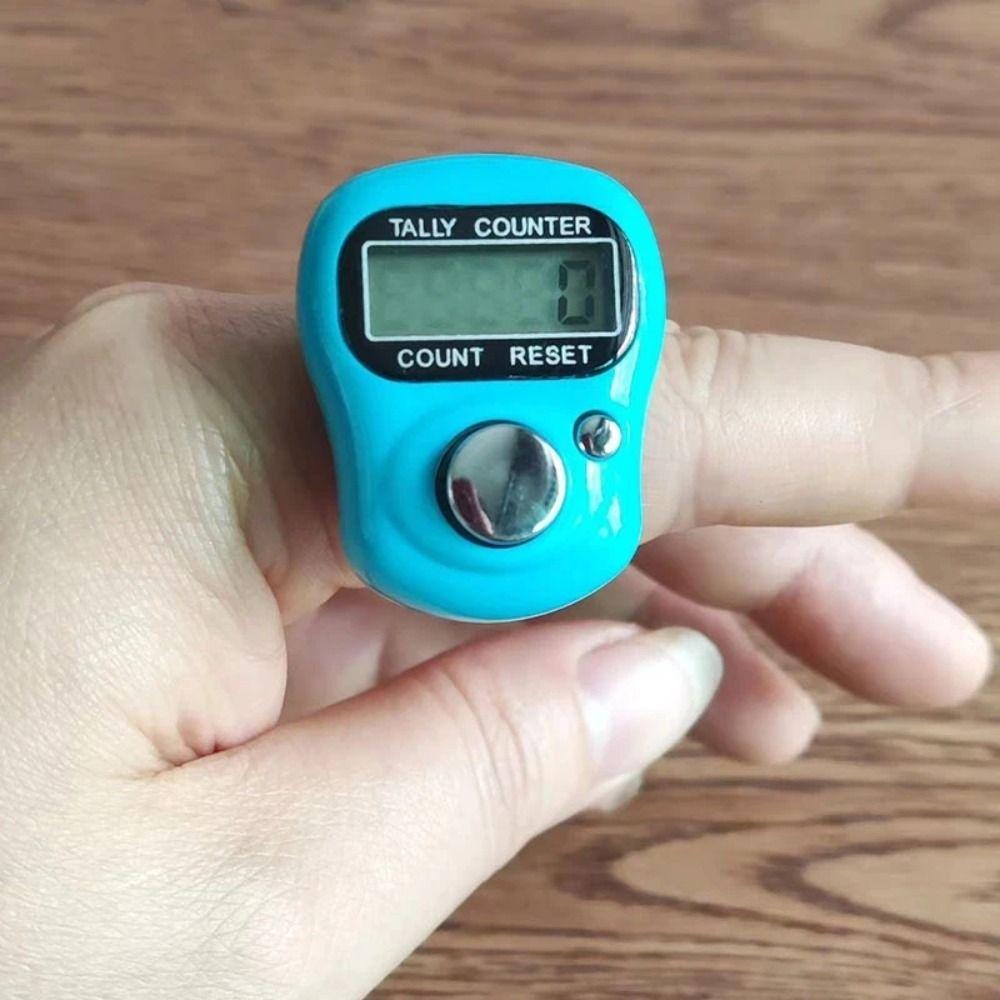 Mini Knitting Row Counter Electronic Stroke Counters Finger Ring Tally Counter Scoring Tool