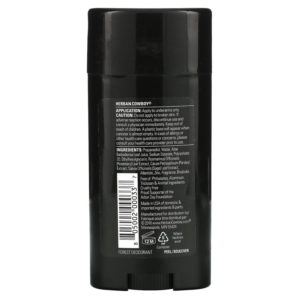 Deodorant, Forest, 2.8 Oz (80 G)