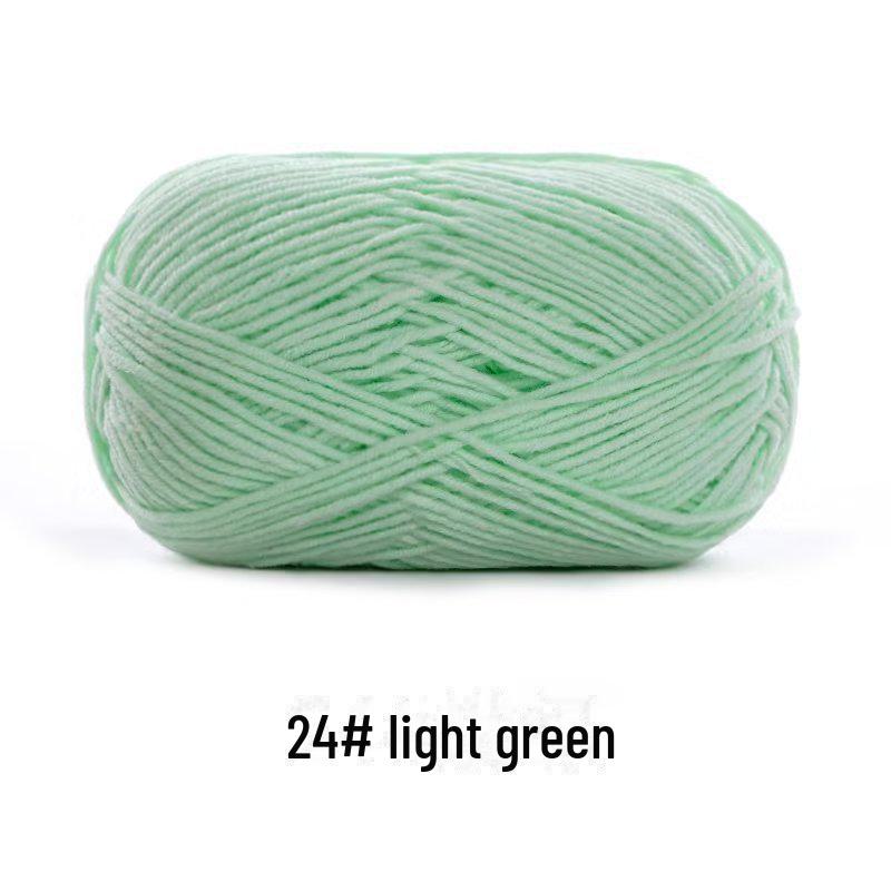 4-х ниточная пряжа из гребенного хлопка для кукол ручной работы, 40 г молочного хлопка, набор материалов для кукол своими руками
