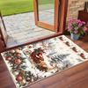 Christmas Printed Square Area Rug Soft Non Slip Floor Carpet For Bedroom Holiday Gift