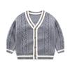 Boys Cardigan Crochet Sweater Children's V-Neck Toddler Knit Button Up Knitted Pattern Long Sleeve Sweaters