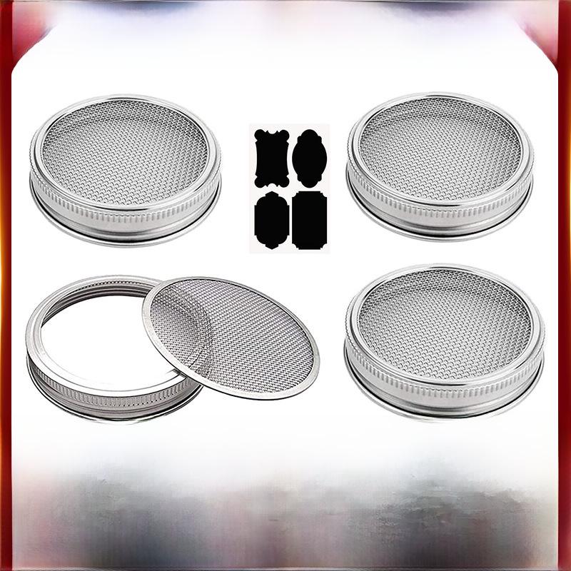 Крышка для банки Мейсона из нержавеющей стали 316 для проращивания семян с пищевым фильтром
