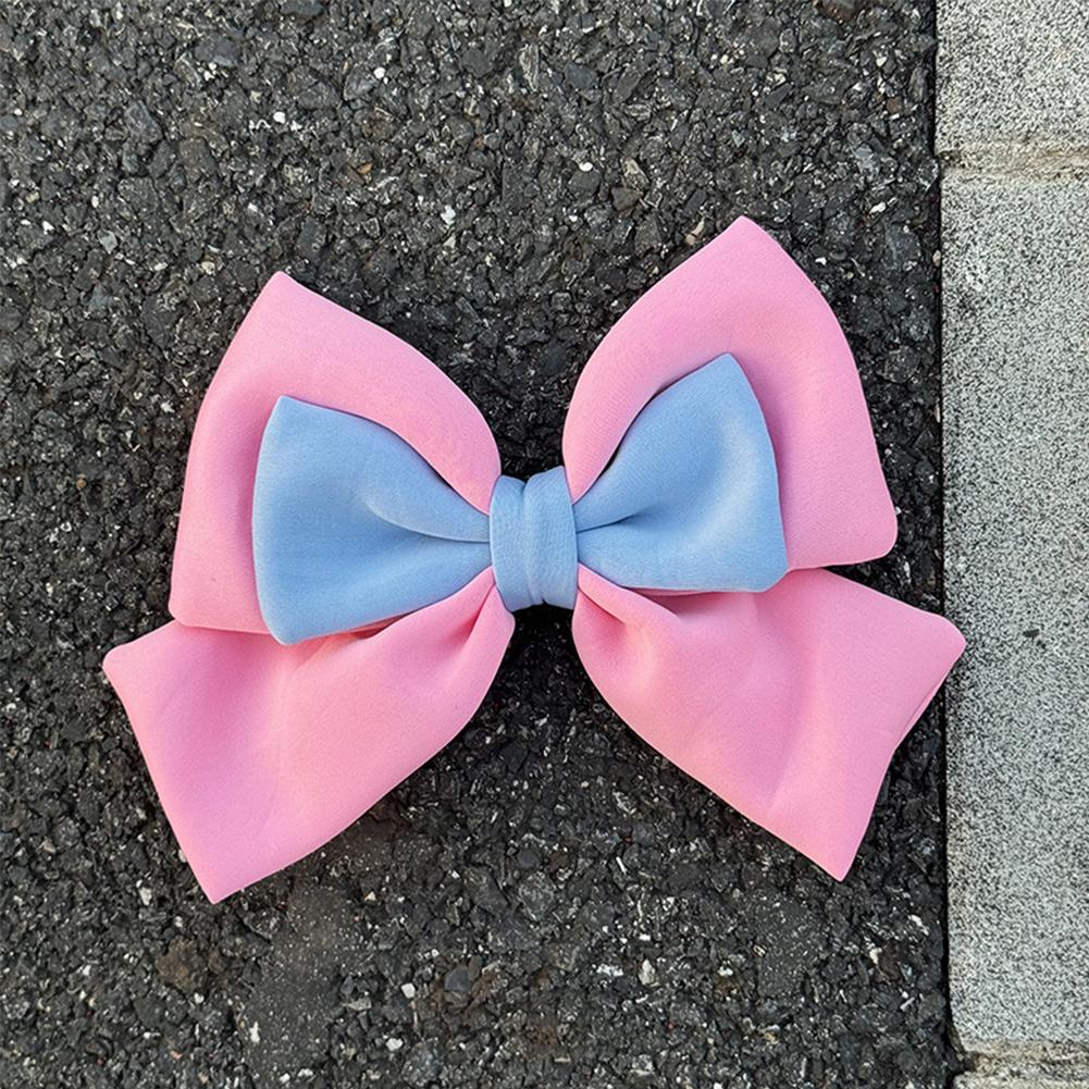 Мотоциклетный шлем с двухцветным бантом, украшением для электрического велосипедного шлема, аксессуары для украшения кузова автомобиля, бант для девушек и женщин