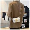 Fashion Women's Bags Autumn and Winter New Trendy Fashion Rhombus Embroidery Thread Personalized Lock Messenger Bag Chain Bag Fashionable Shoulder Bag