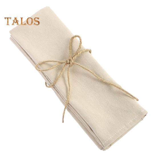 Rustic Boho Cloth Napkins Soft Cotton Fine Workmanship Solid Color Christmas Wedding Dining Table Decoration Napkins
