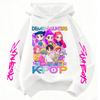 Girls Fashion Casual Sweatshirt Movie New Kids K-Pop Demon Hunters Hooded Tops Toddler Girl Clothes KPop DeCasual Girls Clothing