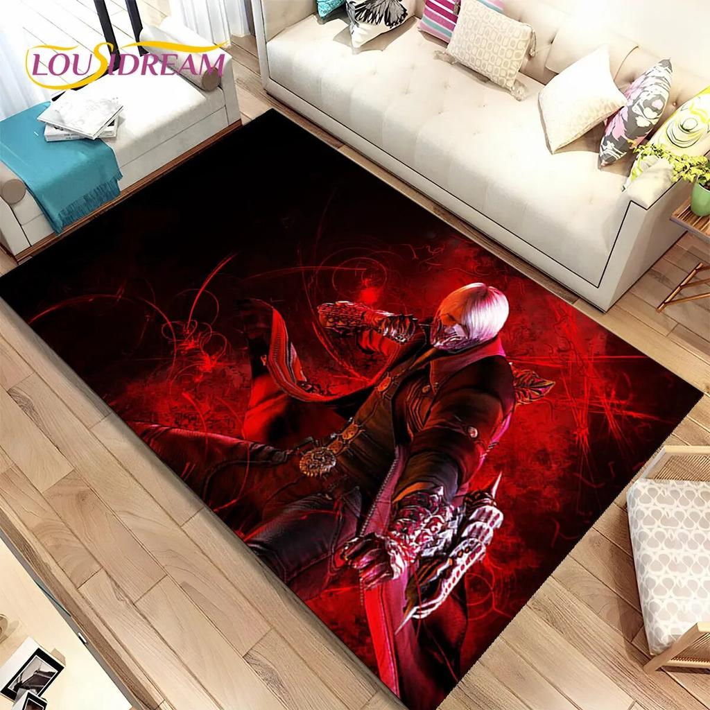 3D HD D-Devil May Cry DMC Game Gamer Коврик, Коврик для дома Гостиная Спальня Диван Коврик Декор, детский нескользящий напольный коврик