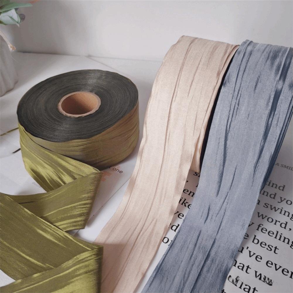 DIY Packaging Ribbon 5-Yard Gift Wrapping Ribbon Korean Pleated Ribbon Jewelry Display Packaging