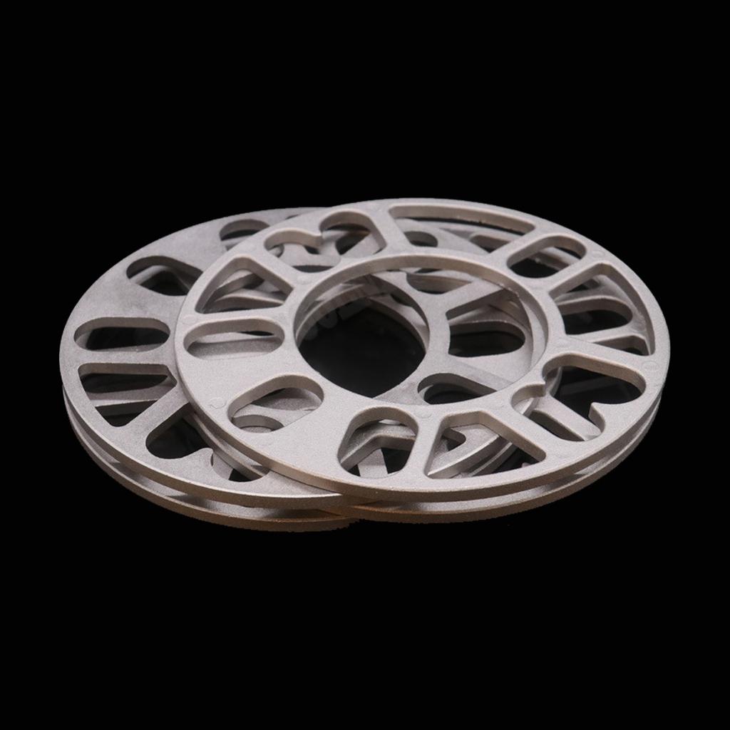 4Pcs 3/5/8/10mm Alloy Aluminum Wheel Spacers Shims Plate For 4/5 Stud Wheel 4x100 4x108 4x114.3 5x100 5x108 5x110 5x115 5x120 Tire Chucks 1