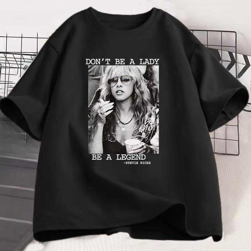 Dont Be A Lady Be A Legend Tshirt Vintage Hip Hop Graphic T Shirts Cotton Unisex Short Sleeve Tshirt Harajuku Streetwear Tops