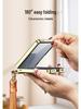 Чехол из ПУ-кожи для Galaxy Z Flip7 с гальванизированным кольцом и ремешком - Защитный чехол в стиле «Аромат»