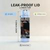 1PC Black Band Album 750ml sports water bottle leakproof straw lid outdoor office home