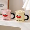 Креативная и милая керамическая кружка с крышкой, Дорогая бытовая парная чашка для воды в подарочной коробке, Высококлассный подарок