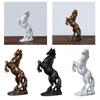 Современная статуэтка лошади из смолы, фигурки животных для украшения дома, гостиной, рождественские подарки, домашний декор на полке, подарки