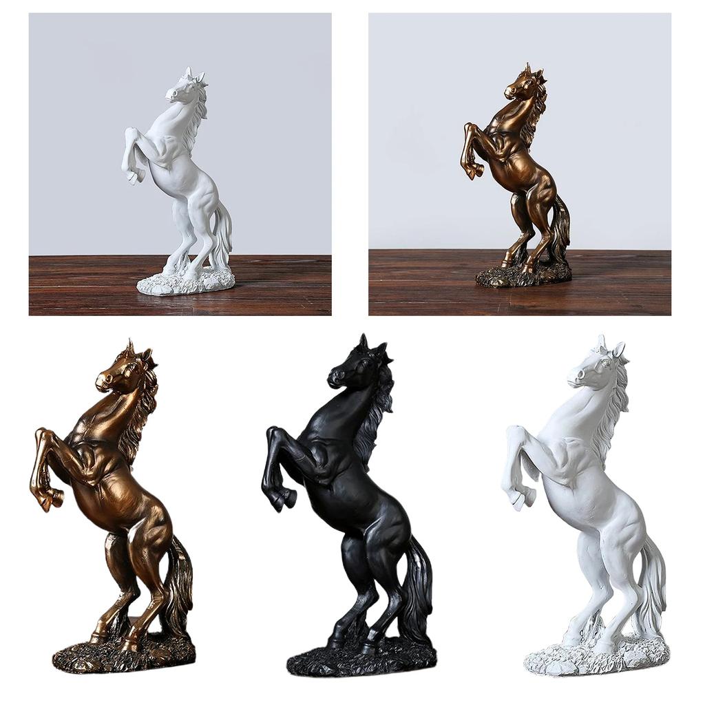Resin Modern Horse Statuette Animal Figurines for Home Living Room Decoration Christmas Gifts Home Decor On The Shelf Gifts