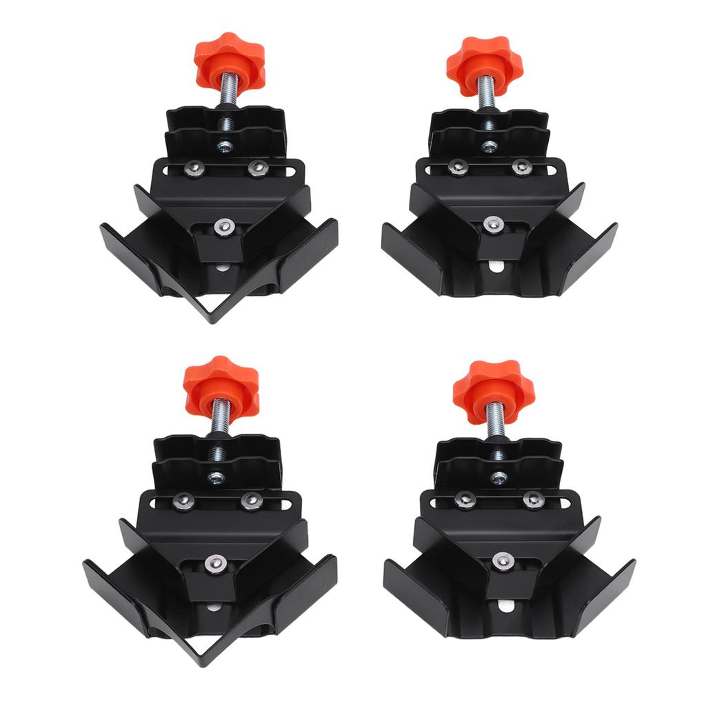 4 шт. Угловой зажим из нержавеющей стали 2 открытого типа 2 закрытого типа Регулируемый 90-градусный прямоугольный зажим для