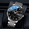 Новые роскошные мужские часы высшего бренда с коробкой, мужские водонепроницаемые светящиеся модные мужские кварцевые часы
