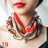 Lace Variety Scarf For Women Lady Silk Chiffon Scarf Lace Gifts Hair Variety Neck Bandana Fashion Scarves