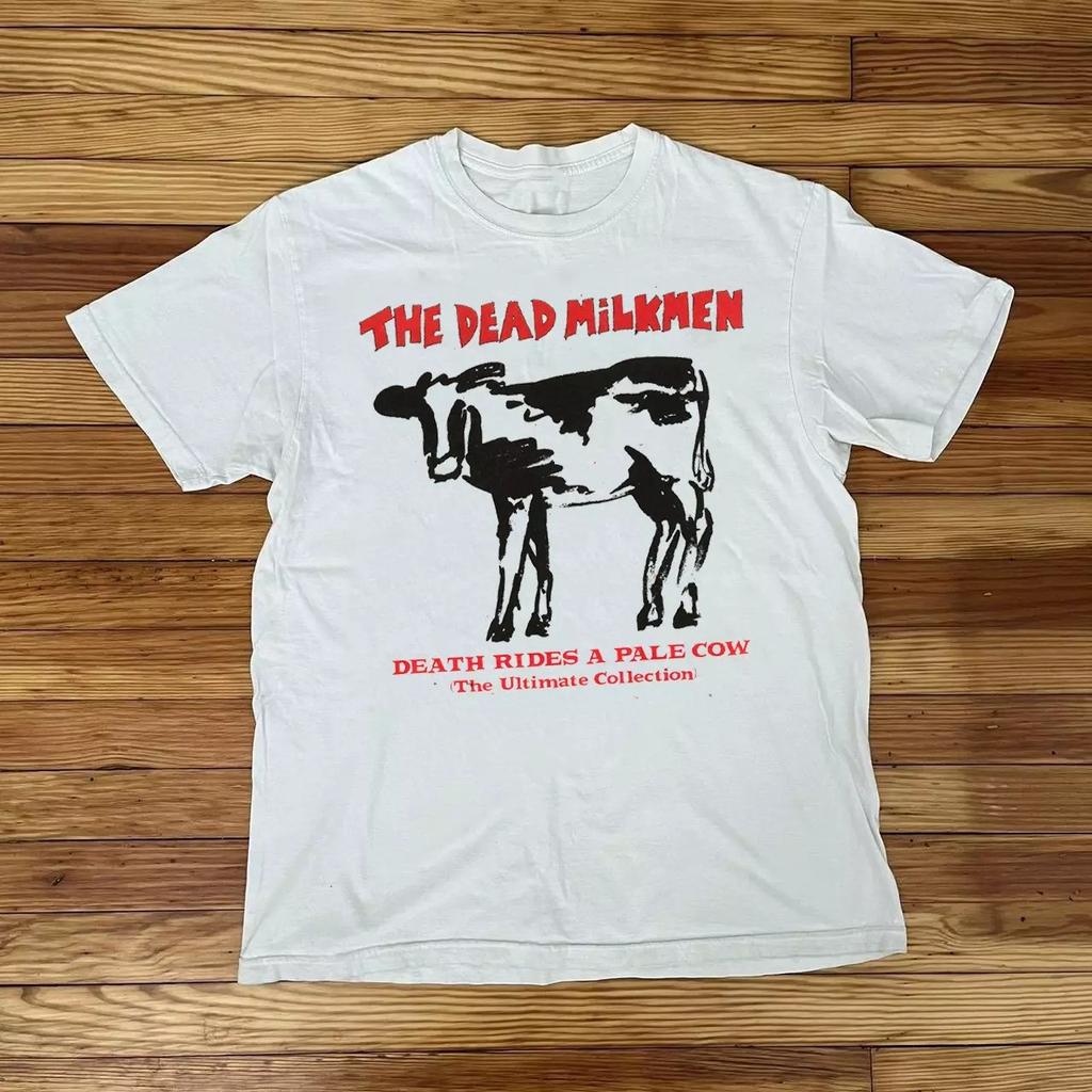 The Dead Milkmen Band Tour Short Sleeve Cotton White All Size T-Shirt AL273