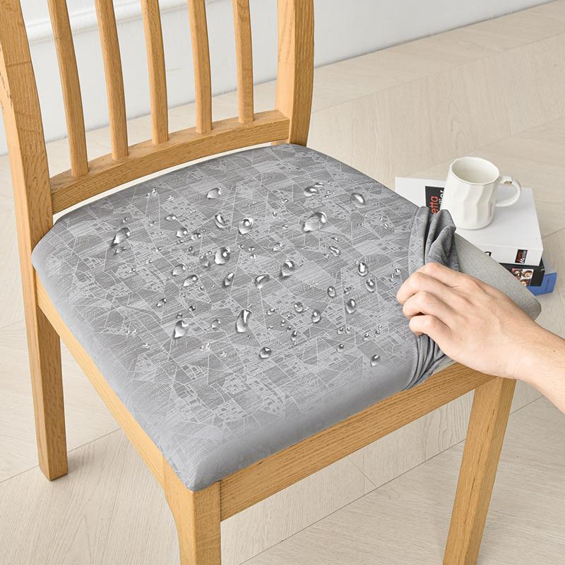 Водонепроницаемый чехол на сиденье обеденного стула, эластичный чехол на сиденье для стула в столовой, протектор, накидка для кухни, отеля, вечеринки, банкета