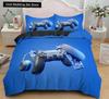 Игровой пододеяльник, чехол для геймпада, комплект постельного белья для мальчиков, детский видеоодеяло, современный игровой пульт, одеяло из 2 или 3 предметов, мягкий комплект пододеяльников для двоих